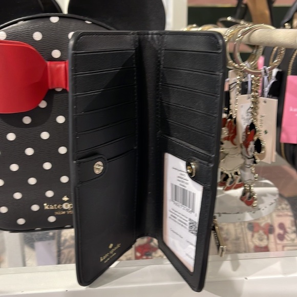Kate Spade Dumpling Large Slim Bifold Wallet 
COLOR: Black - Picture 14 of 16